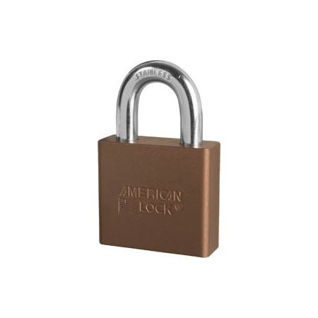 Master Lock Co Padlock 1-1/8in Shackle Brown Aluminum Body A1305KD BRN
