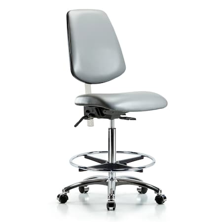 Blue Ridge Ergonomics Vinyl Clean Room Chair BR-NCR-VHBCH-MB-CR-T0-A0-CF-CC-8840