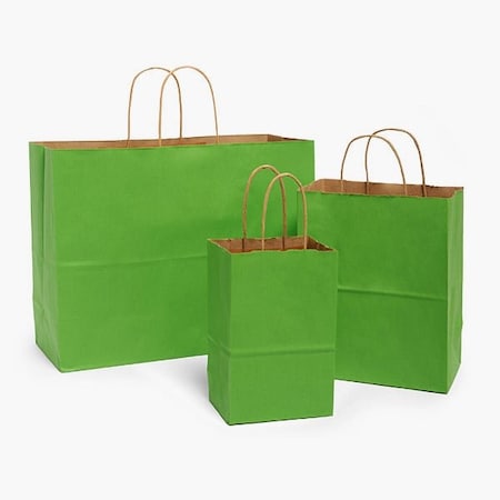 Nashville Wraps Apple Green 100% Recycled Kraft Bag Assortment, 125PK 12KTAAG