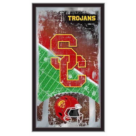 Holland Bar Stool Co USC Trojans 15" x 26" Football Mirror MFtblSouCal