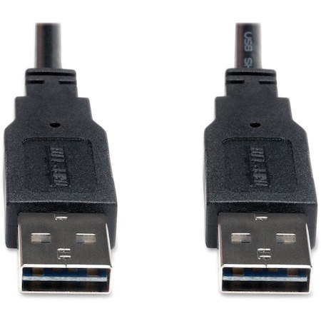 Tripp Lite Reversible USB Cable, Black, 6 ft. UR020-006