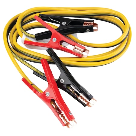 Performance Tool 8GA 12' Jumper Cables, Medium Duty, Copper Jaws, Tangle-Free W1671