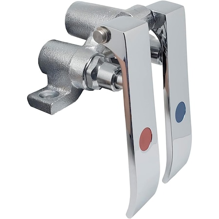 Amgood Stainless Steel Dual Knee Pedal Valve Control for Faucet DBL KNEE VALVE-Z
