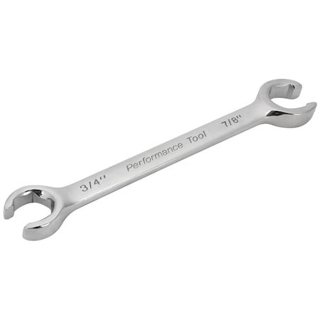Performance Tool 3/4 In X 7/8 In Flare Nut Wrench, W30405 W30405