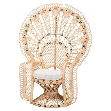 Bali & Pari Nafisa Natural Rattan Peacock Chair 267-14620-ZORO