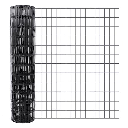 Edendirect 16-Gauge 36 in. x 50 ft. Black PVC Coated Welded Wire Fence for Garden & Dog Fencing ED-X0033366FR