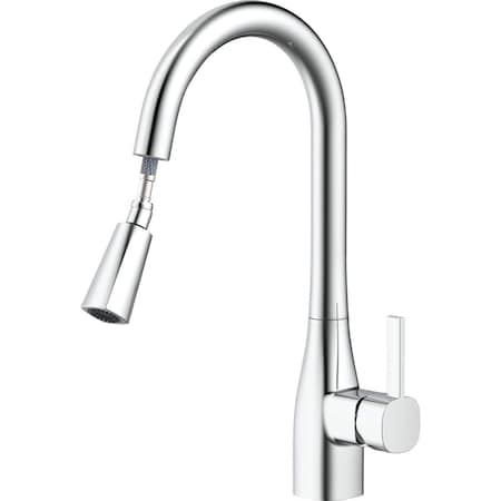 Home Impressions 1-Handle Pull-Down Kitchen Faucet Chrome FP4AF316CP-JPA1