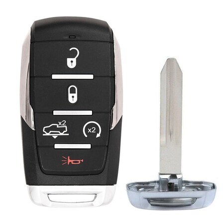 Aks Keys 2019 - 2024 RAM 1500 Smart Key 5B FCC# OHT-4882056 - Silver Sides RC-DODGE-66C