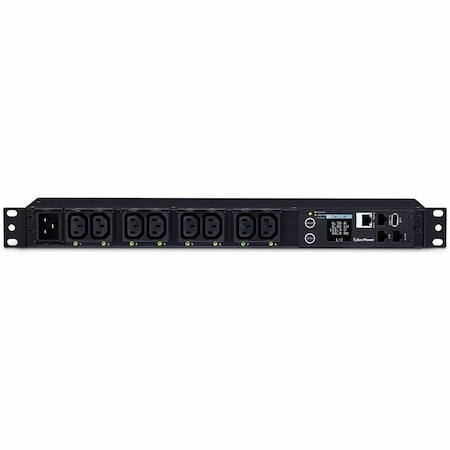 Cyberpower 20A 100-240V METERED-BY-OUTLET SWITCHED PDU 8 C13 OUTLETS 10FT CORD 3 YEAR WARRA PDU81005