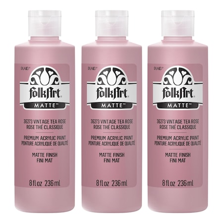 Folkart Acrylic Paint, Matte, Acrylic Base, Vintage Tea Rose 36273