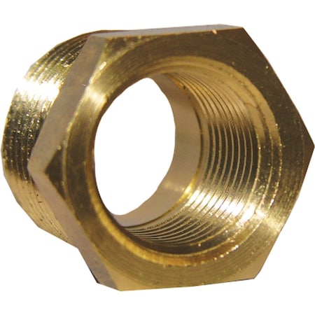 Westlake Pipe & Fittings 1/2'' MPTx3/8'' FPT Brass Hex Bushing 17-9251