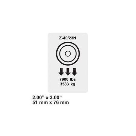 Genie REPLACEMENT DECAL WHEEL LOAD 114180
