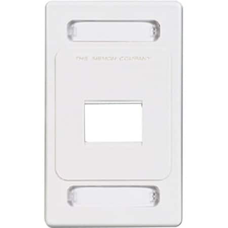 Siemon 2-PORT FLUSH MOUNT UNLOADED, SINGLE GANG MAX SERIES, WHITE MX-FP-S-02-02
