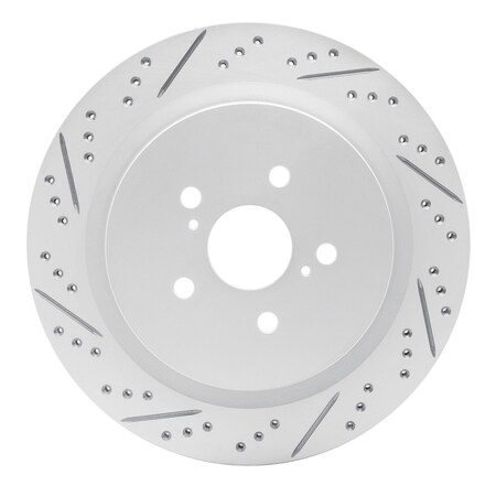 Dynamic Friction Co DFC Geoperformance Rotor - Drilled and Slotted 830-75042L