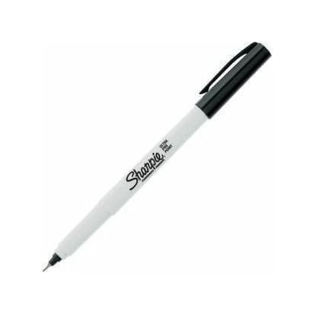 Sharpie Ultra Fine Tip Permanent Marker, Extra-Fine Needle Tip, Black, PK12 37001