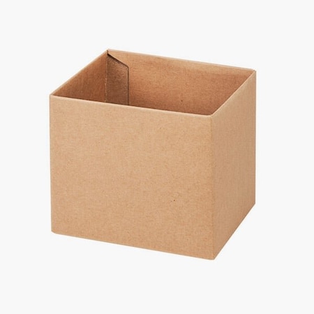 Nashville Wraps Kraft Box Base, 4x4x3.5, 25PK GBB04KR