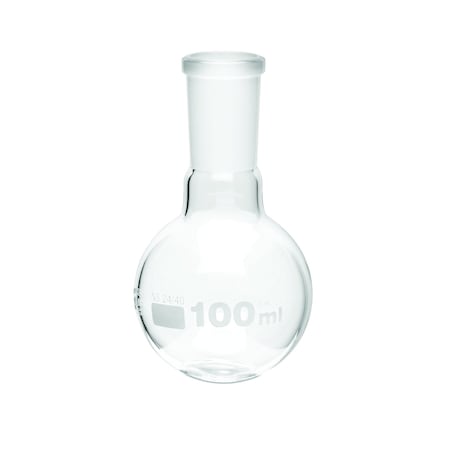 Zoro Select Boiling Flask, 100 mL, 118 mm H, PK6 FRB057-100