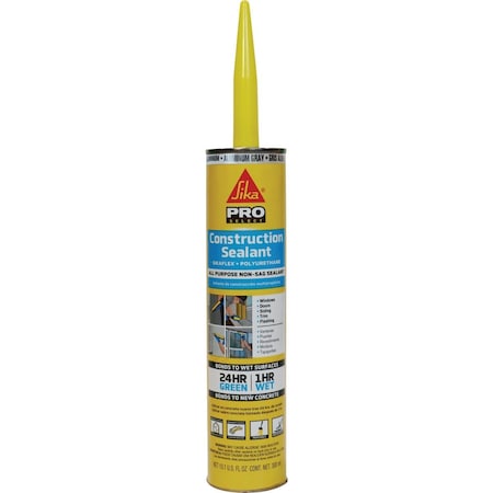 Sika Flex 10.1 Oz. Pro Select Construction Polyurethane Sealant Aluminum Gray 654546