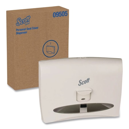 Scott Personal Seat Toilet Seat Cover Dispenser, 17.5 x 2.25 x 13.25, White 9505