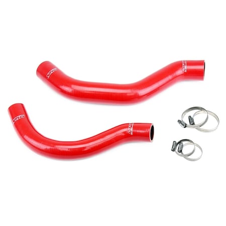 Hps Performance High Temp Reinforced Silicone Radiator Coolant Hose Kit, Red, 57-2001-RED