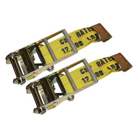 Mytee Products (2 Pack) 3in Ratchet w/ Flat Hook (No Strap), 2PK RB3x2