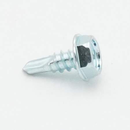 Malco Self-Drilling Screw, #2 x 1/2 in, Steel Hex Head Hex Drive, 500 PK BT141T