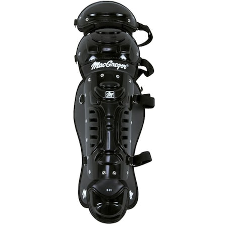 Powerhouse MacGregor B61 Dbl Knee Varsity Leg Guard - Scarlet - 12in. PO3339418