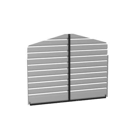 Arrow Storage Products 10 x 7 ft Charcoal Rear Wall Kit for Steel Carport ECL1007CCXR