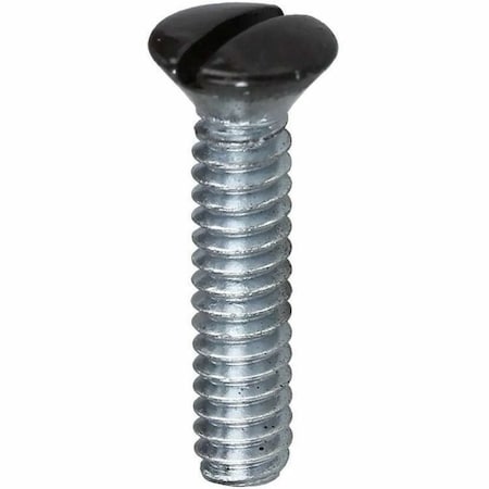 Dottie #6-32 x 1/2 in Slotted Oval Machine Screw, Zinc Plated Carbon Steel, 100 PK 414BRN
