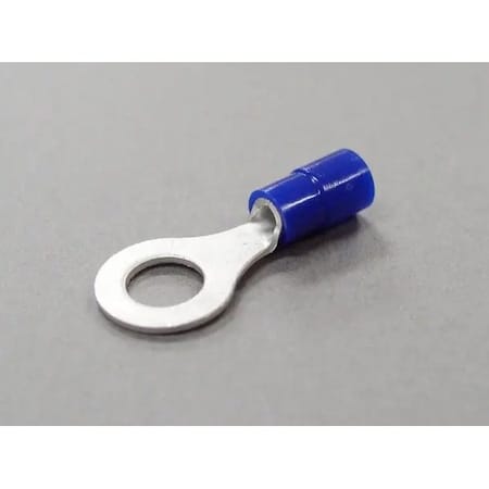 Nichifu Eco-Friendly Polycarbonate Insulated Ring Terminal, 16-14 AWG, 1/4" Stud TMEX 2-6-BLU