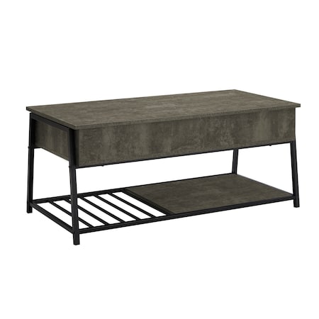 Monarch Specialties Coffee Table 42"L, Cocktail, Lift-top, Rectangular, Dark Bronze, Black Metal, Contemporary I 3821