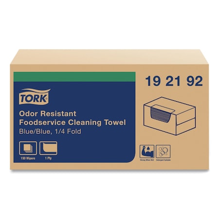 Tork Foodservice Cloth, 13 x 24, Blue, 150PK 192192