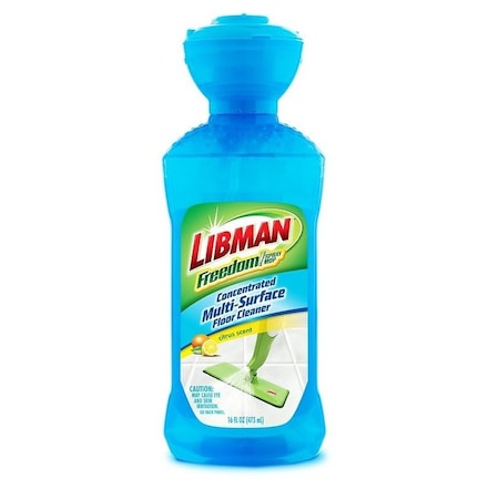 Libman Freedom Multi-Surface Cleaner, 16 oz, Liquid, Citrus, Clear 4008