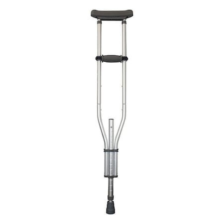 Dynarex Crutches, Aluminum, Adult/Child, Silver, PR 10104