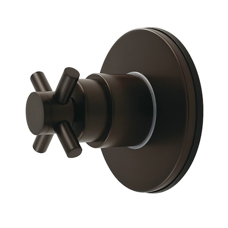 Kingston Brass Single-Handle Six-Way Diverter Valve with Round Trim Kit, Oil Rubbed Bronze KS4035DX