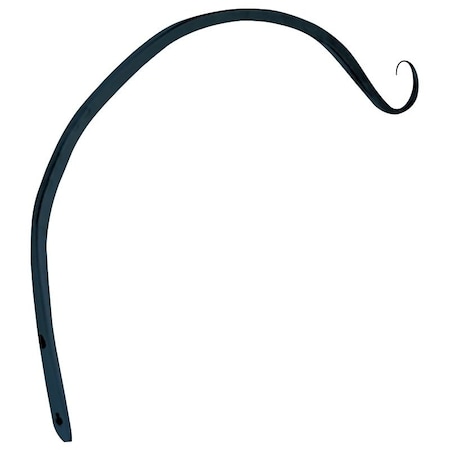 Landscapers Select Hanging Plant Hook, 12 in L, Steel, Black, Powder-Coated, Wall Mount Mounting GF-3041
