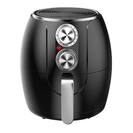 Brentwood Industries 3.2 Quart Electric Air Fryer with Timer and Temp Control- Black and Silver AF-300BK