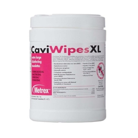 Metrex Surface Disinfectant Alcohol-Based Wipes, 9 X 12in, 66PK 13-1150