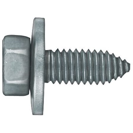 Disco Automotive Hardware Hex Washer Head CA Point Body Bolt, 3/8 in - 16 TPI x 1 in L x 1/2 in Hex, 12PK 1000MT