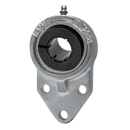 Ami Bearings SINGLE ROW BALL BEARING - 20MM WIDE ACCU-LOC NICKEL 3-BOLT FLANGE BRACKET UEFK204NP