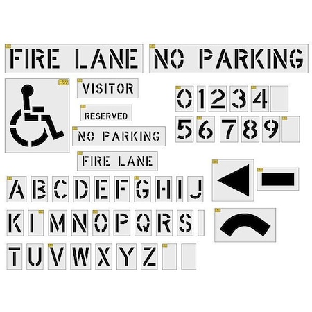 Rae IndivStencil, Letter/Number/SymbolSet 116-K03