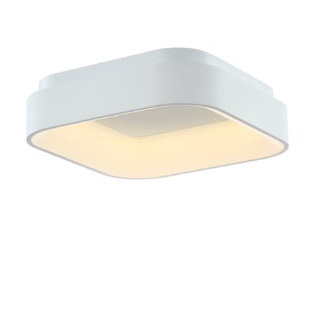 Jonathan Y Rafael 17.7 in. Integrated LED Metal Flush Mount Ceiling Light, White JYL7207A