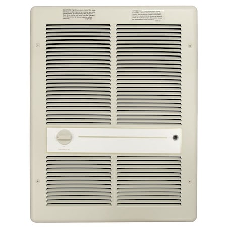 Tpi TPI HF3315TRP Heater, Fan Forced Heater, 5120 to 10,240 Btu, 208/240 V, 10.8/12.5 A, Ivory HF3315TRP