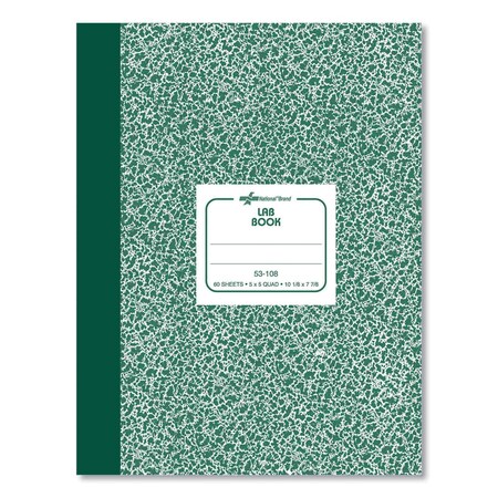National Composition Lab Notebook, Quadrille Rule, Green Cover, 10.13 x 7.88, 60 Sheets RED53108