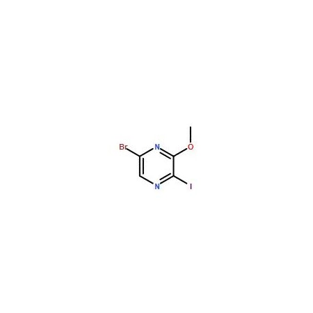 Ak Scientific 5-Bromo-2-iodo-3-methoxypyrazine (1g), CAS 476622-89-6 Y5444-1g