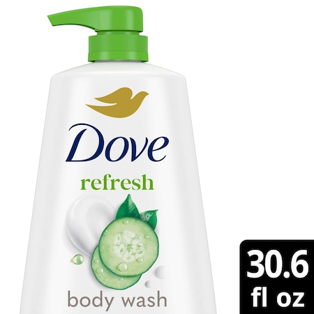 Dove Refresh Cucumber and Green Tea Body Wash with Pump, 30.6 Ounce, 3PK 64402159