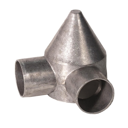 Midwest Air Technologies YardGard 3.74 in. L Silver Aluminum Chain Link Bullet Cap 1 pk 661384