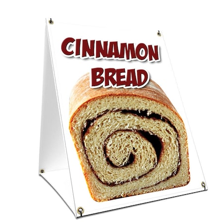 Signmission Cinnamon Bread, 24 Inch x 18 Inch A-frame Yard Sign, Plastic Sign SBC-1824-Cinnamon Bread