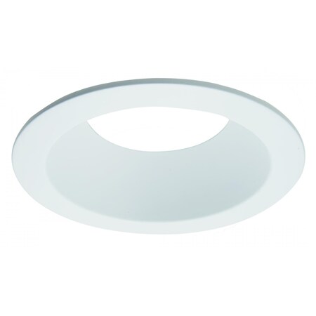 Elco Lighting 4in Die-cast Deep Round Baffle Trim for PAR LAMPS, White ELL4817W