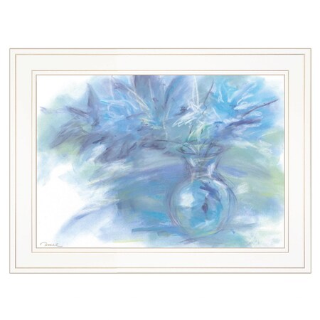 Homeroots Morning Glory 2 White Framed Print Wall Art 406981
